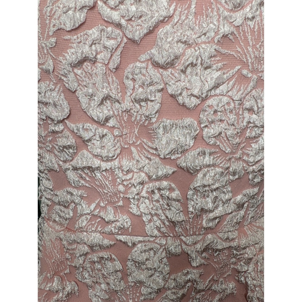 Floreya Women Pink Floral Brocade Midi Dress L Excellent Coquette‎ Cocktail - Picture 3 of 8